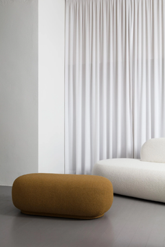 BOMBO - Upholstered oval fabric pouf by DOM Edizioni - view 3
